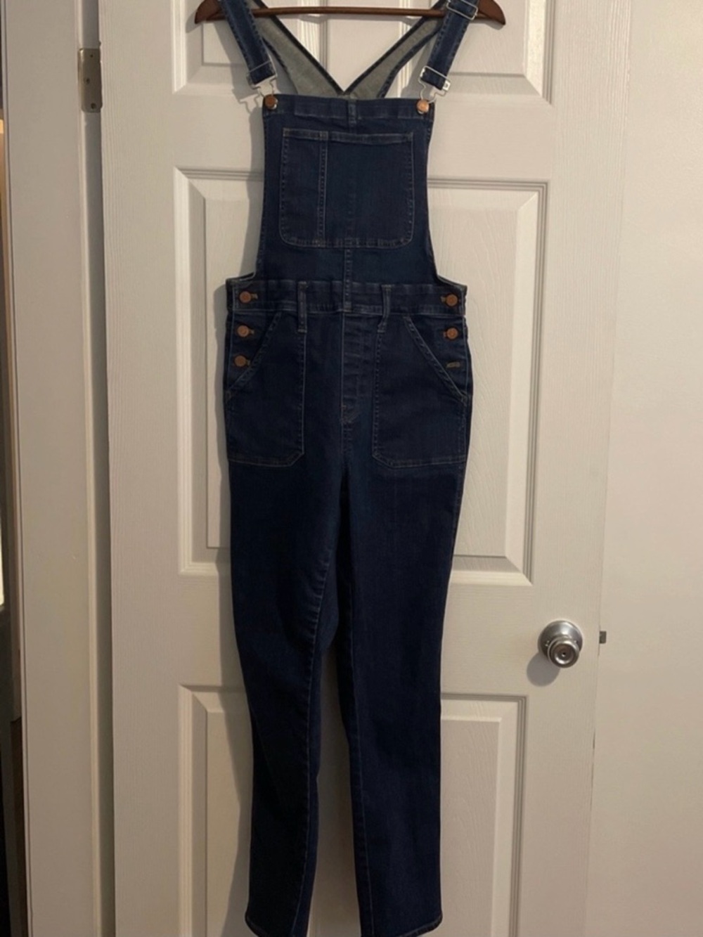 Madewell Overalls Women’s Large Style E4879 Skinny Denim Overalls Jude Wash